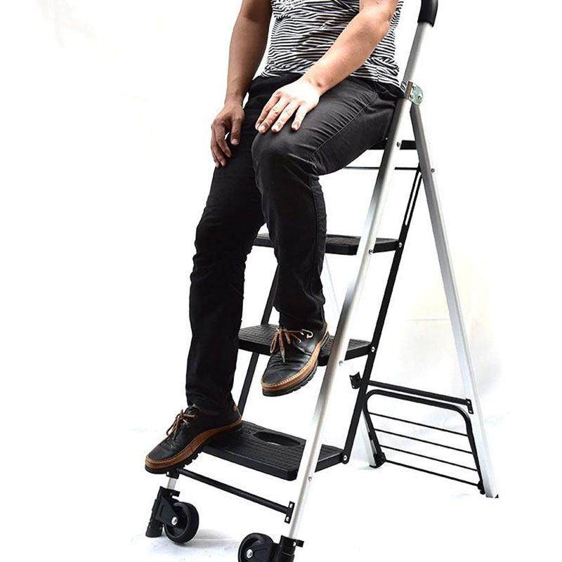 多功能伸缩梯家用折叠人字梯拖车步梯两用室内爬楼梯椅铝合金加厚,居家日用,家用梯,淘宝优惠券,粉丝福利购,淘宝优惠卷