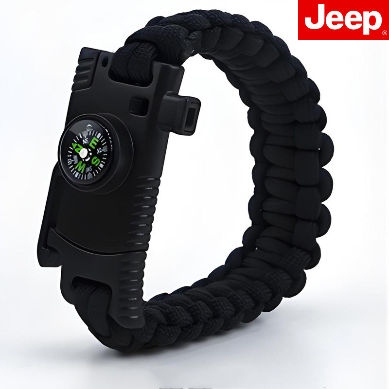 JEEP户外多功能伞绳手链求生手环