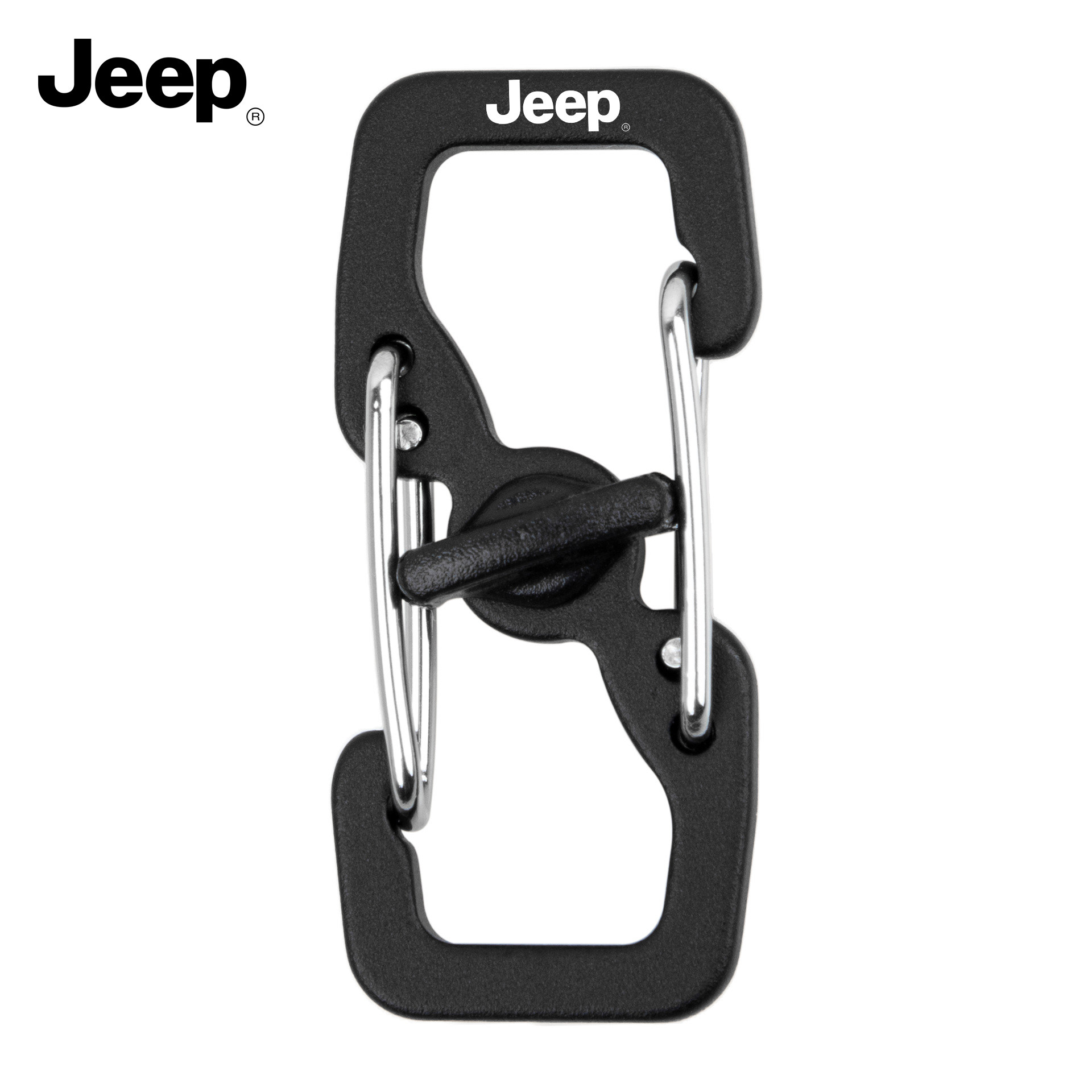 JEEP不锈钢8字防盗登山扣钥匙扣