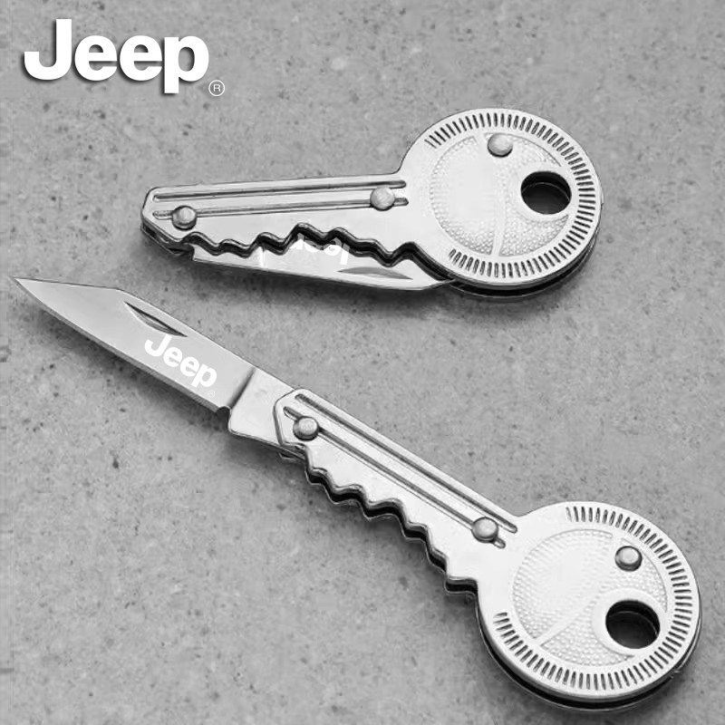 JEEP户外钥匙刀扣随身刀水果刀