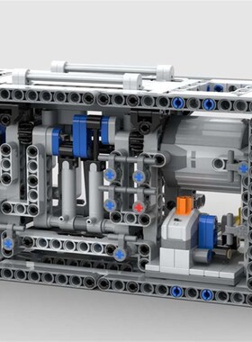 MOC-73513 468片 电子图纸 拼插积木 空气压缩机 气动版