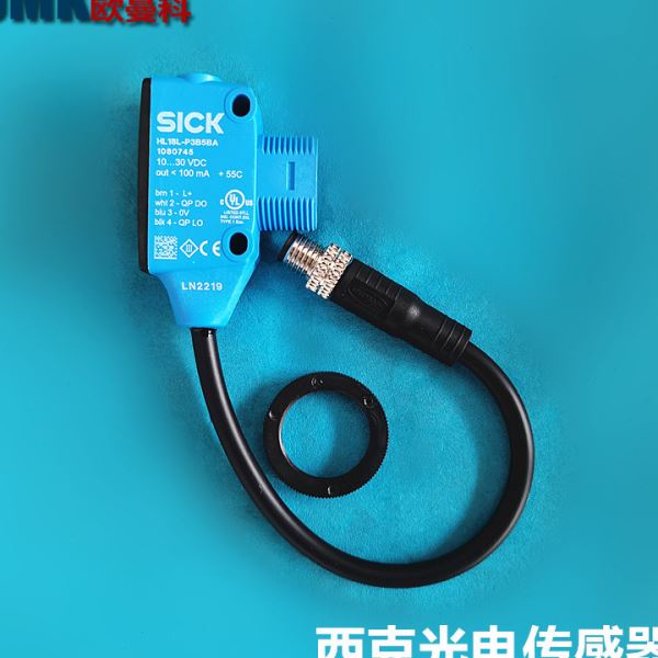 西克光电传感器HL18L-P3B5BA 1080746 订货号 插头式4针开关DC24V