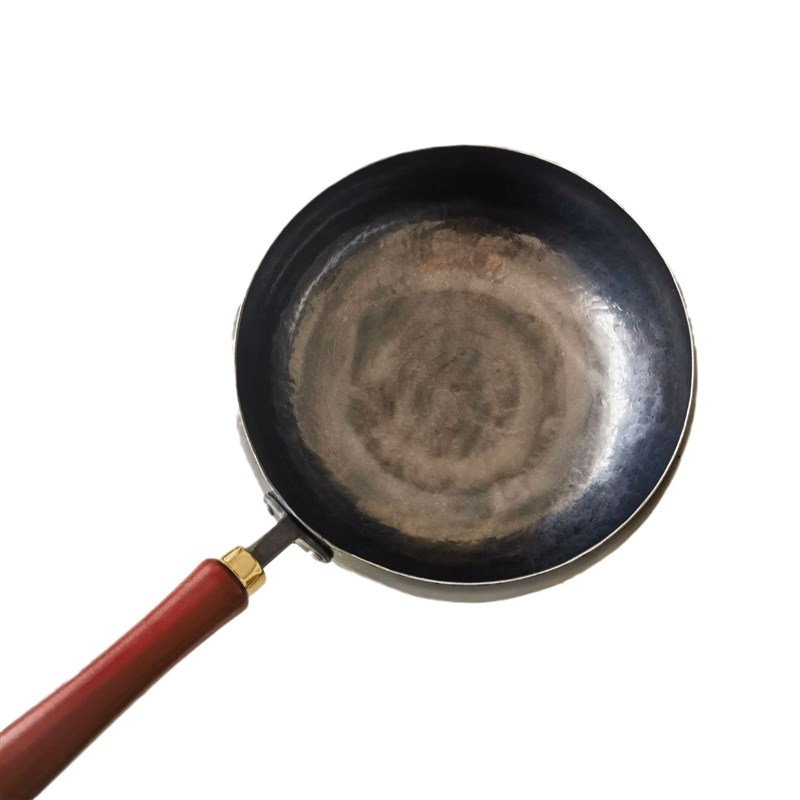 章丘小锅大肚锅不粘锅纯手打无涂层鱼鳞家用炒炖锅