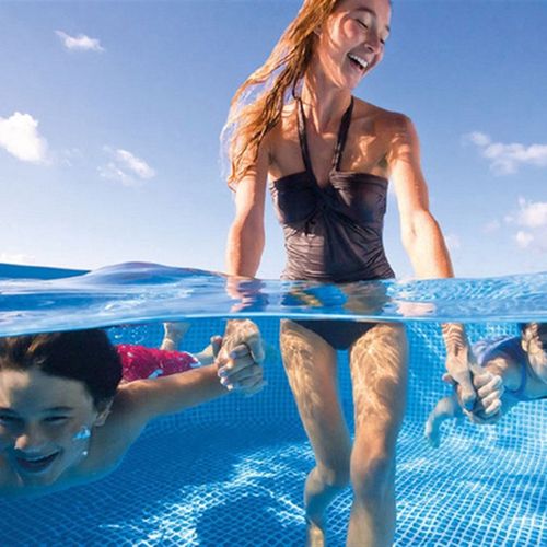 INTEX 28242成人家庭游泳池 15管架水池套装4.57*1.22