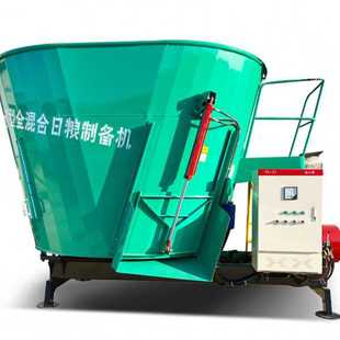 粉碎搅草机牧场用液压开仓混合机秸秆揉搓拌料机 养殖场9立方立式