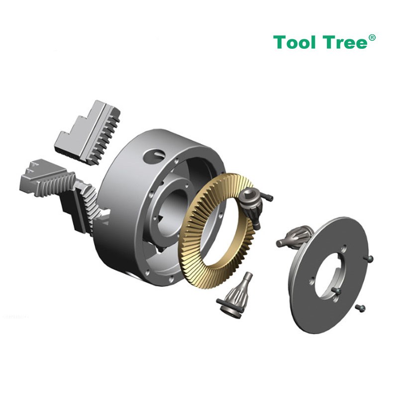 K11型三爪自定心卡盘 K11-100卡盘 卡爪 三爪联动