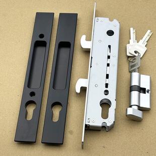 断桥拉门双钩锁带扣手双面开 钥匙重型移门阳台玻璃门防盗钩子锁