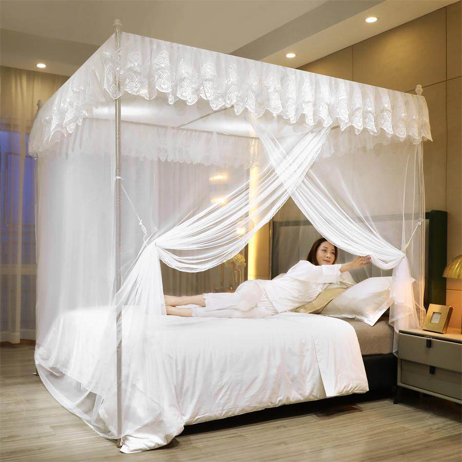 单开门蚊帐家用2023年新款卧室落地支架文纹账老式2022高级免安装,床上用品,蚊帐,淘宝优惠券,粉丝福利购,淘宝优惠卷