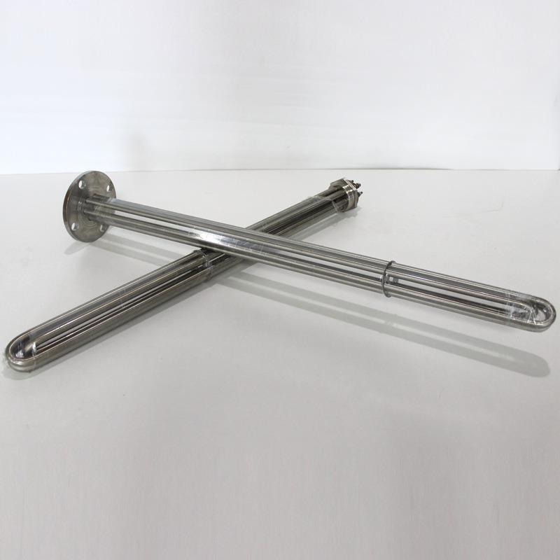 超声波电加热器加热管连续镀盘管超声波盘管两寸头电热管