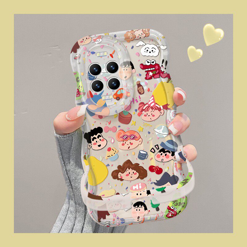 可爱小新家族适用于华为nova15ultra手机壳nova14pro新款13双支架12全包nova防摔11女款10/9活力版8至尊版7套