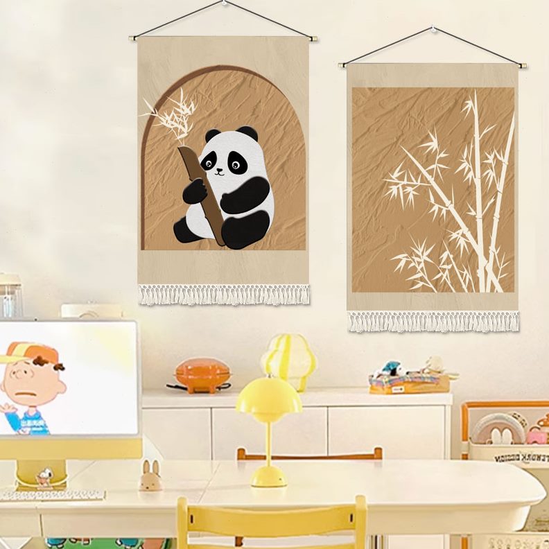 小狗治愈系挂毯挂布布艺可爱卧室床挂画卡通ins风装饰画头儿童房图片