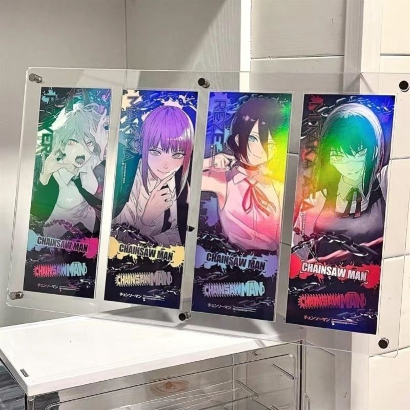 镭射票保护套镭射票展示框收纳盒镭射票卡膜亚克力三层带凹槽相框