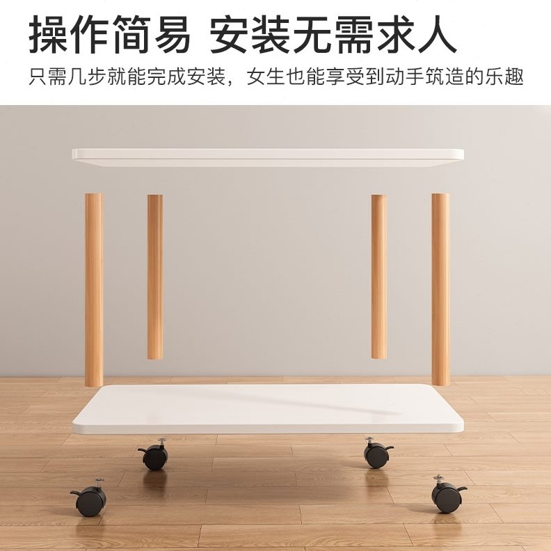 简易边柜家用子多功能床床边桌头床头柜简约现代卧室床迷你置物架