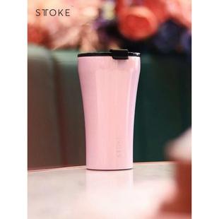 慕咖STTOKE保温咖啡杯随行杯 陶瓷内胆女士宽口便携车载水杯杯子