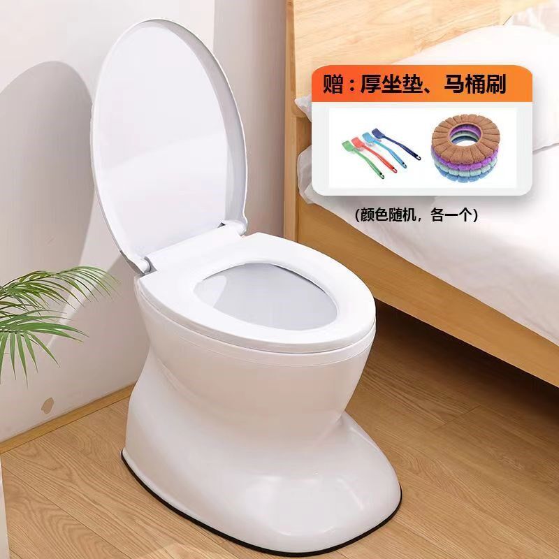 老人坐便器移动便携式塑料马桶孕妇家用简易蹲便改坐厕大便椅临时