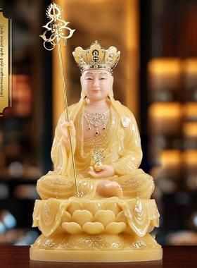 采购产品白玉，黄玉，金色地藏菩萨像，坐像，家拜，三圣，客厅，