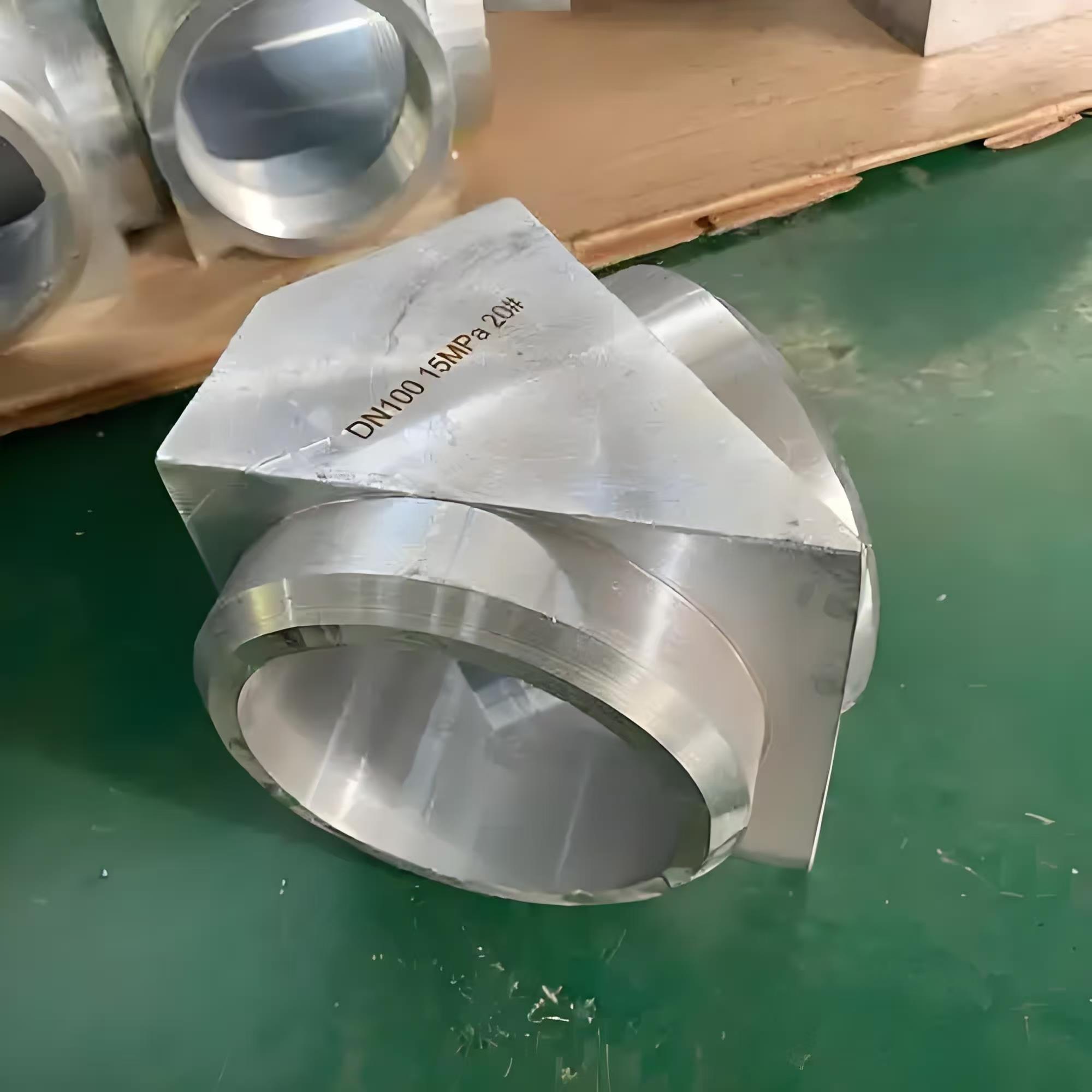 高压45度弯头消防专用锻造弯头45度镀锌弯头高压气体灭火弯头三通