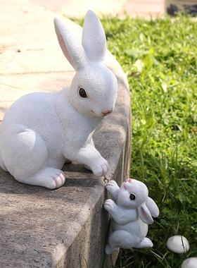 复活节兔子摆件easter节日装饰品 户外花园庭院民宿造景园林盆挂