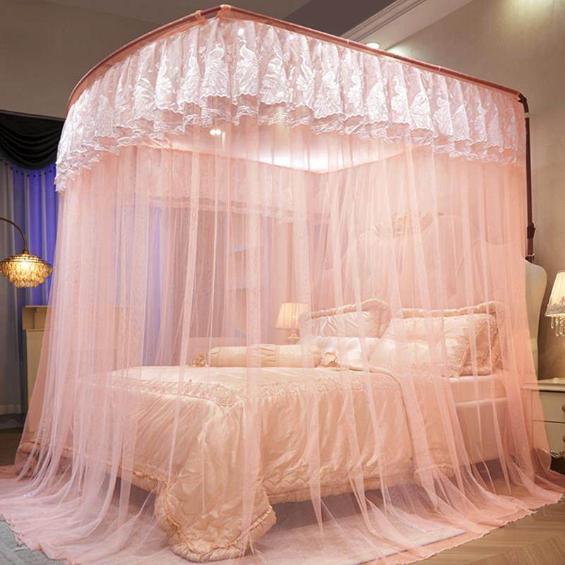 2024新款伸缩蚊帐导轨支架杆家用2023u型落地卧室免安装防摔儿童,床上用品,蚊帐,淘宝优惠券,粉丝福利购,淘宝优惠卷