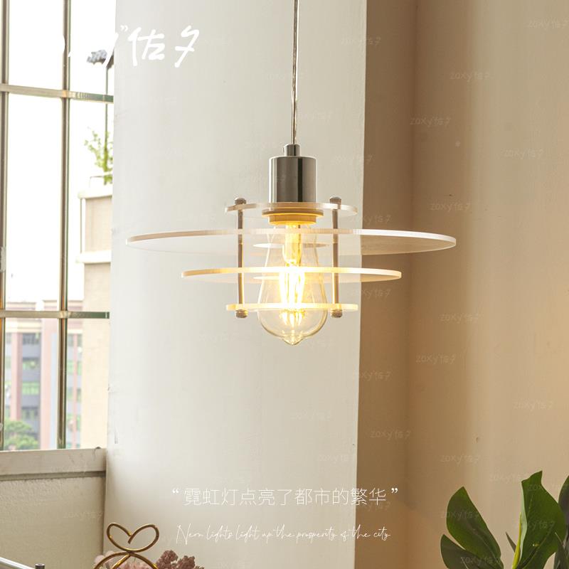 zox灯y佐夕丹麦小MD-03-11吊北餐桌包豪斯欧台亚克力岛台吧可移动