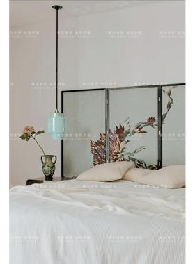 原美创新中式吟宋式代QPR审清秋月典雅法吊灯卧室床头客厅饭厅吧