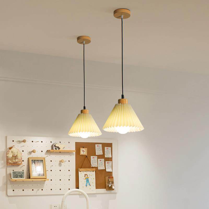 单头小欧灯百褶床布艺沙发卧室头过道吊餐厅吧台日式复古SOIII北