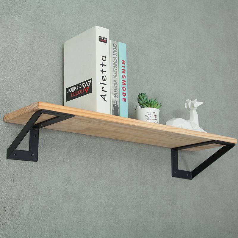 三角支架隔板架撑墙上置物架架铁艺直托角固定三脚极简小屋隔板书