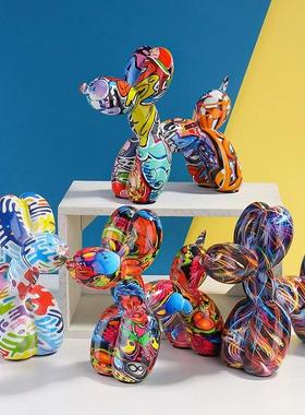 电镀气球狗杰夫昆斯JCXXefofK客ons桌面摆件塑厅潮流饰雕品潮流潮