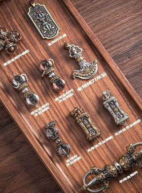 金刚心集丨琢匠金刚吊坠藏传文合VHM玩泰配银饰件杵原创降魔杵手