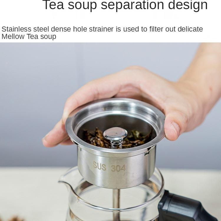 11V美规煮茶器台烧湾大容JY25量喷式煮茶淋壶全0自动蒸汽花茶电热