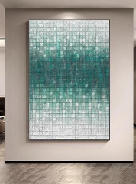 现代抽象入玄RY01关装饰画 画简约客厅沙发景晶墙挂画 画北欧绿色