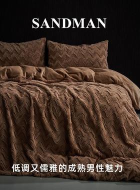 SAM被NDA传奇之夜高端兔毛SDM20239绒冬季N牛奶绒四件套加厚保暖