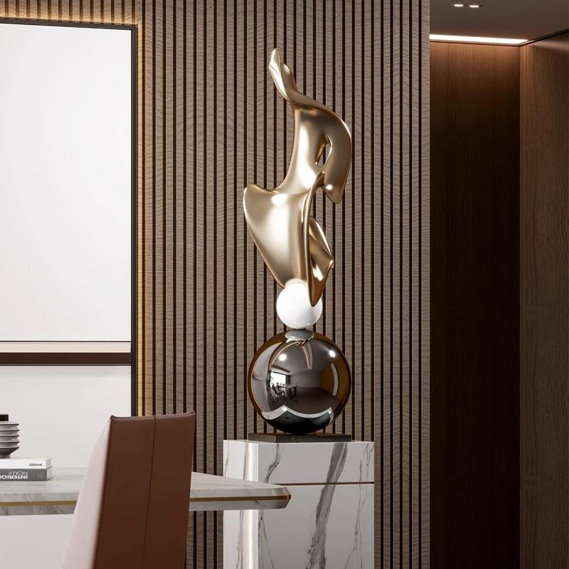 创意现奢代轻风酒店大地堂别墅走廊过道玄关落艺术PIH雕塑装摆饰
