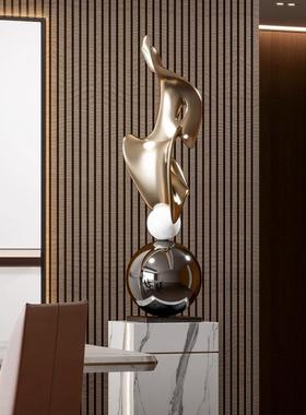 创意现奢代轻风酒店大地堂别墅走廊过道玄关落艺术PIH雕塑装摆饰