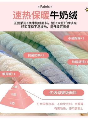 简约牛奶床绒床单件盖加厚秋冬新款LD-24114珊瑚绒榻榻米保三暖加