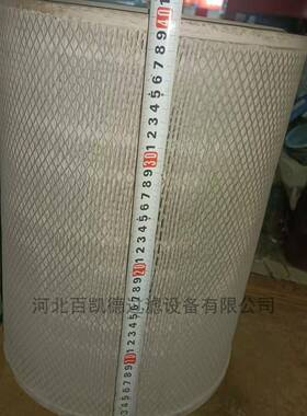 空气过滤器一头铁盖一头胶盖空滤PU3040外300内195400总410