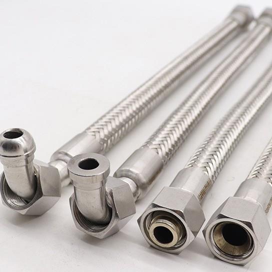 6分DN20高温高压工业金属编织软管3/4钢丝蒸汽管不锈钢波纹管