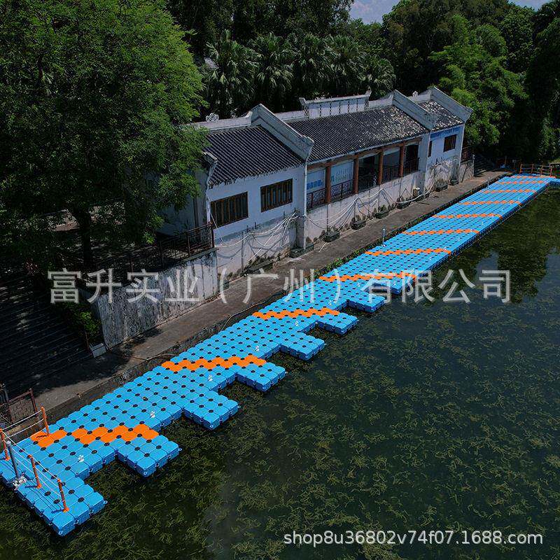 水上漂浮码头浮筒出租  全新进口料制作  公园游乐设备浮桥船艇泊