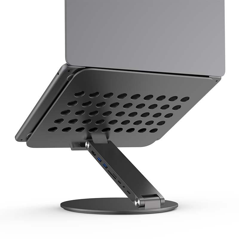 MACBook笔记本电脑桌面铝合金属支架升降折叠增夏天强散热拓展坞