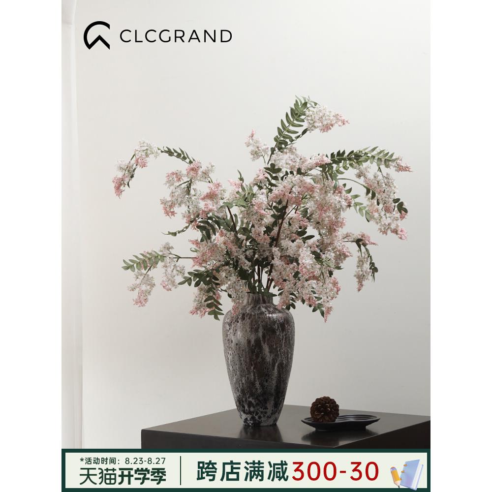 高品质槐蕊仿真花客厅桌面假花装饰品摆件轻奢高级高餐厅花艺花束