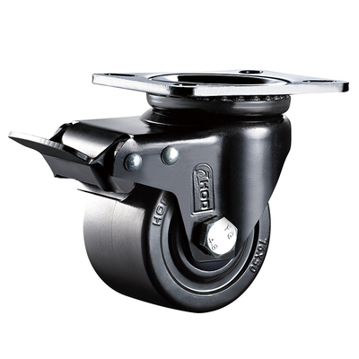 厚德2寸低重心轮脚2.5寸轮尼龙万向轮轮子重型4寸加重转向轮3寸