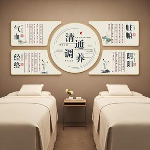 养生挂图美容院理疗店装 养生馆挂画中医养生馆文化墙壁画四季 饰画