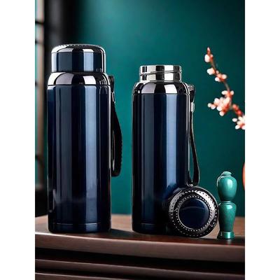 316不锈钢保温杯便携式水杯大容量600-1000ml茶杯汽车过滤水壶