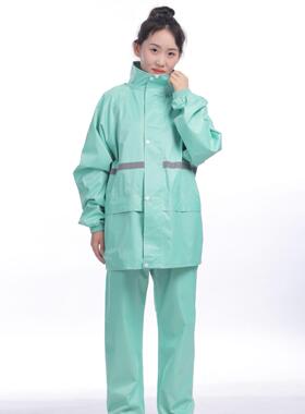 雨衣和雨裤集新的男女通用反射Loog雨防莫兰迪颜色工厂准备库存