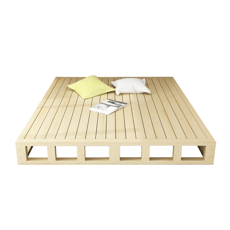 松木硬床板木板床垫1.5米加高床架1.8米加宽双人床板榻榻米可定制