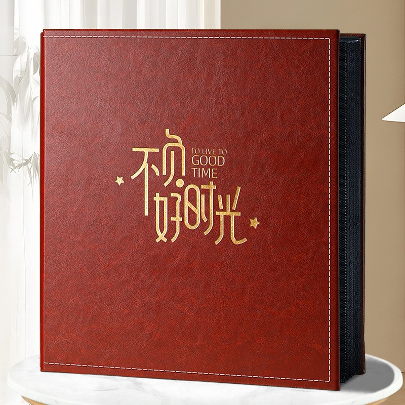 6寸1000张情侣相册本大容量家庭影集纪念册插页式照片收纳皮质5寸