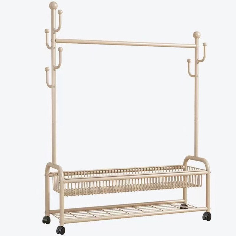 落地衣帽架家用可移动挂衣架卧室凉衣架挂衣架落地衣架卧室衣帽架