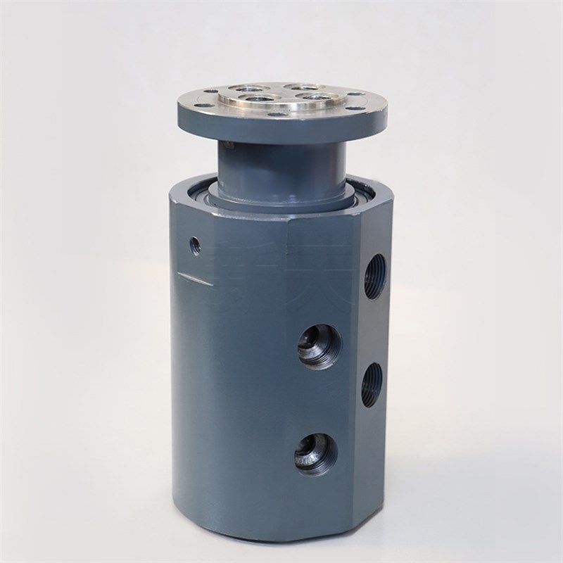 新天旋转接头 四通路不锈钢高压低速旋转接头 多通路液压旋转接头