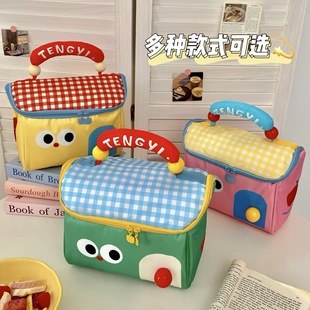 可爱卡通小房子化妆包大容量收纳包学生节日开心伴手礼包袋子