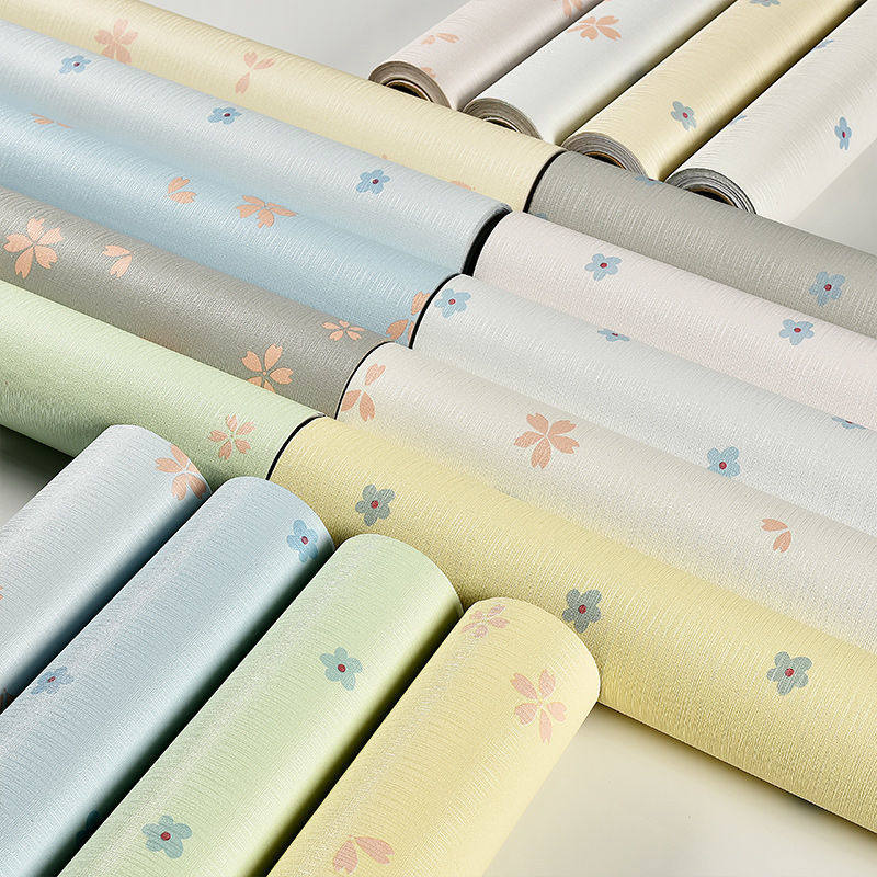新款 墙纸自粘卧室温馨田园小碎花壁纸网红背景墙面翻新贴纸大学,家装主材,自贴墙纸/自粘墙纸,淘宝优惠券,粉丝福利购,淘宝优惠卷